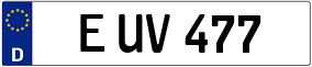 Trailer License Plate